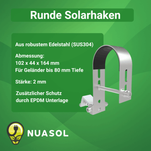 Runde-Solarhaken